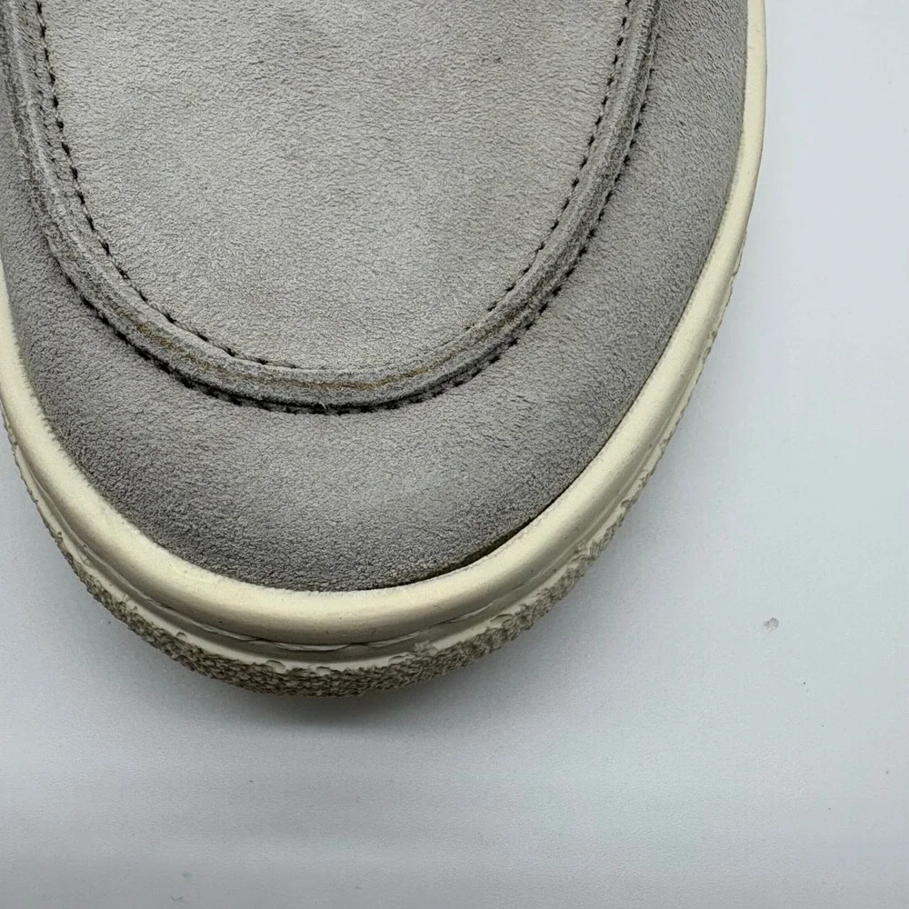 Brunello Cucinelli Penny Loafer‎ Sneaker Suede Gray EU 41 US 8 Made Italy